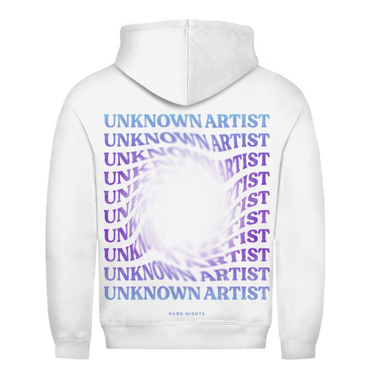 Unknown Artist Hole – Sudadera con capucha básica | Blanco ártico