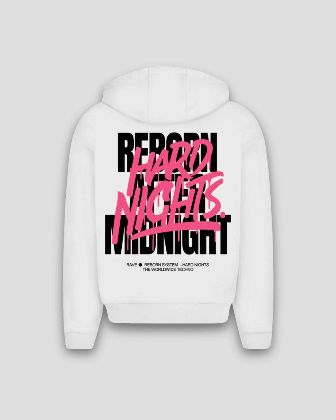 Rave Reborn System – Sudadera oversize con cremallera