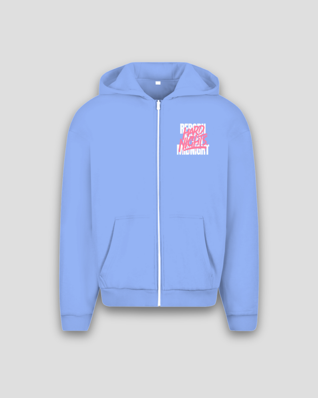 Rave Reborn System – Sudadera oversize con cremallera