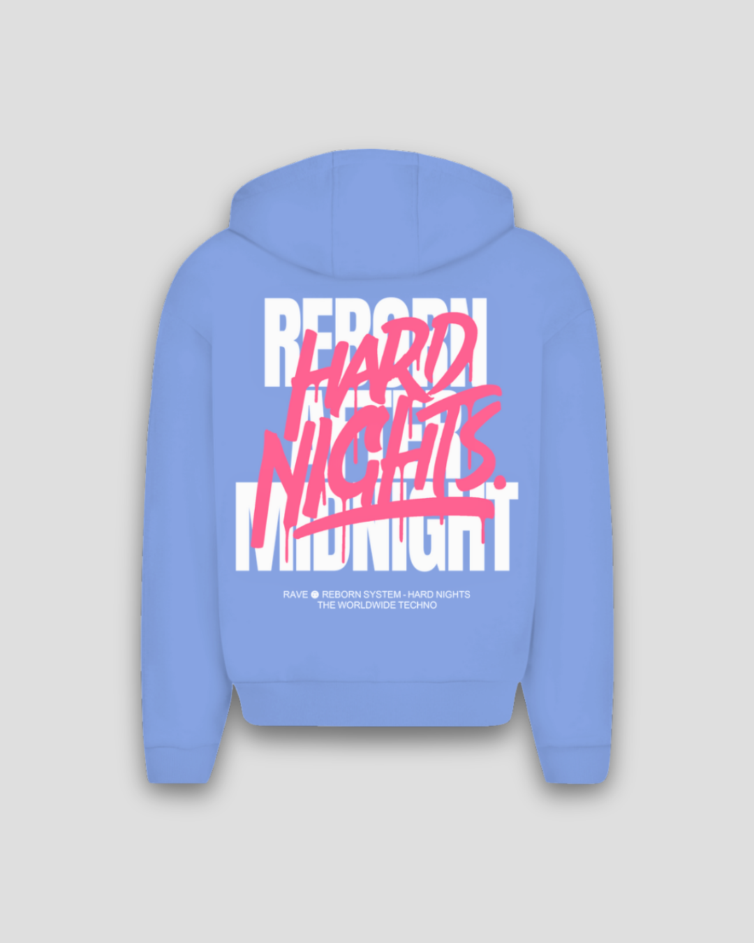 Rave Reborn System – Sudadera oversize con cremallera