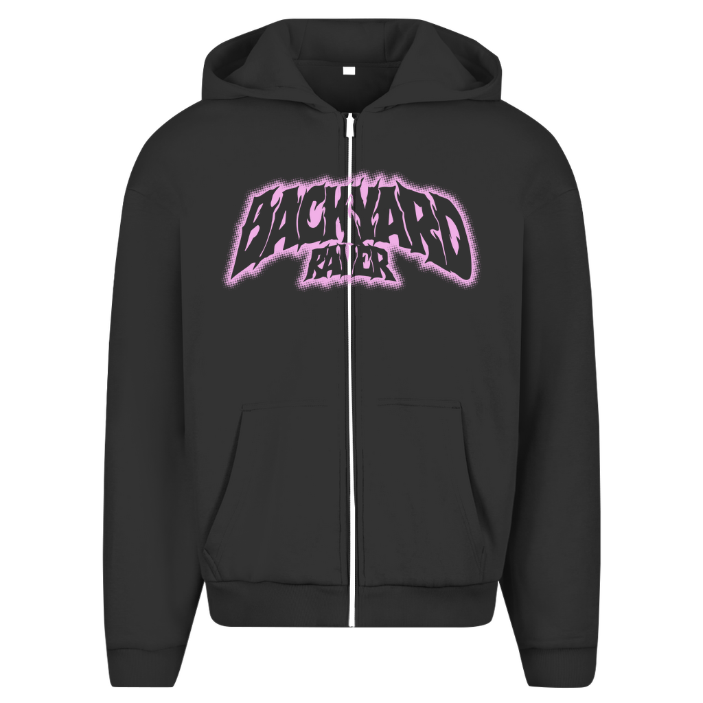 Backyard raver – Oversized zip-hoodie