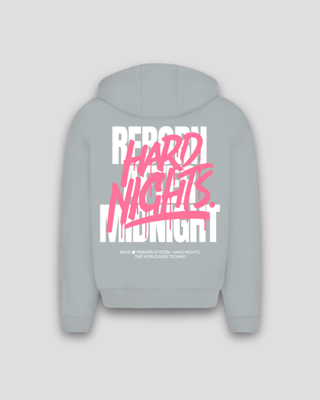Rave Reborn System – Sudadera oversize con cremallera