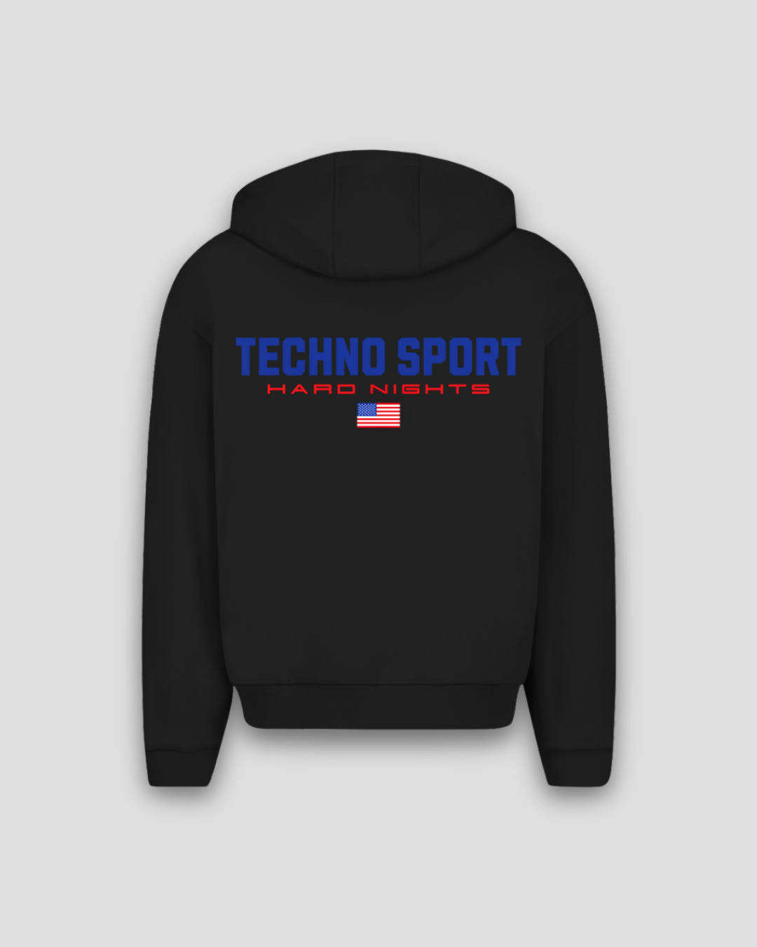 Techno Sport – Sudadera oversize con cremallera