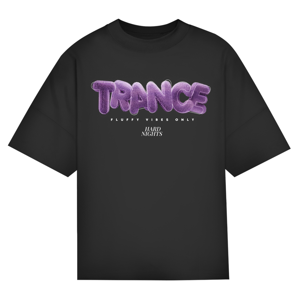Trance – Maglietta oversize, unisex | Nero