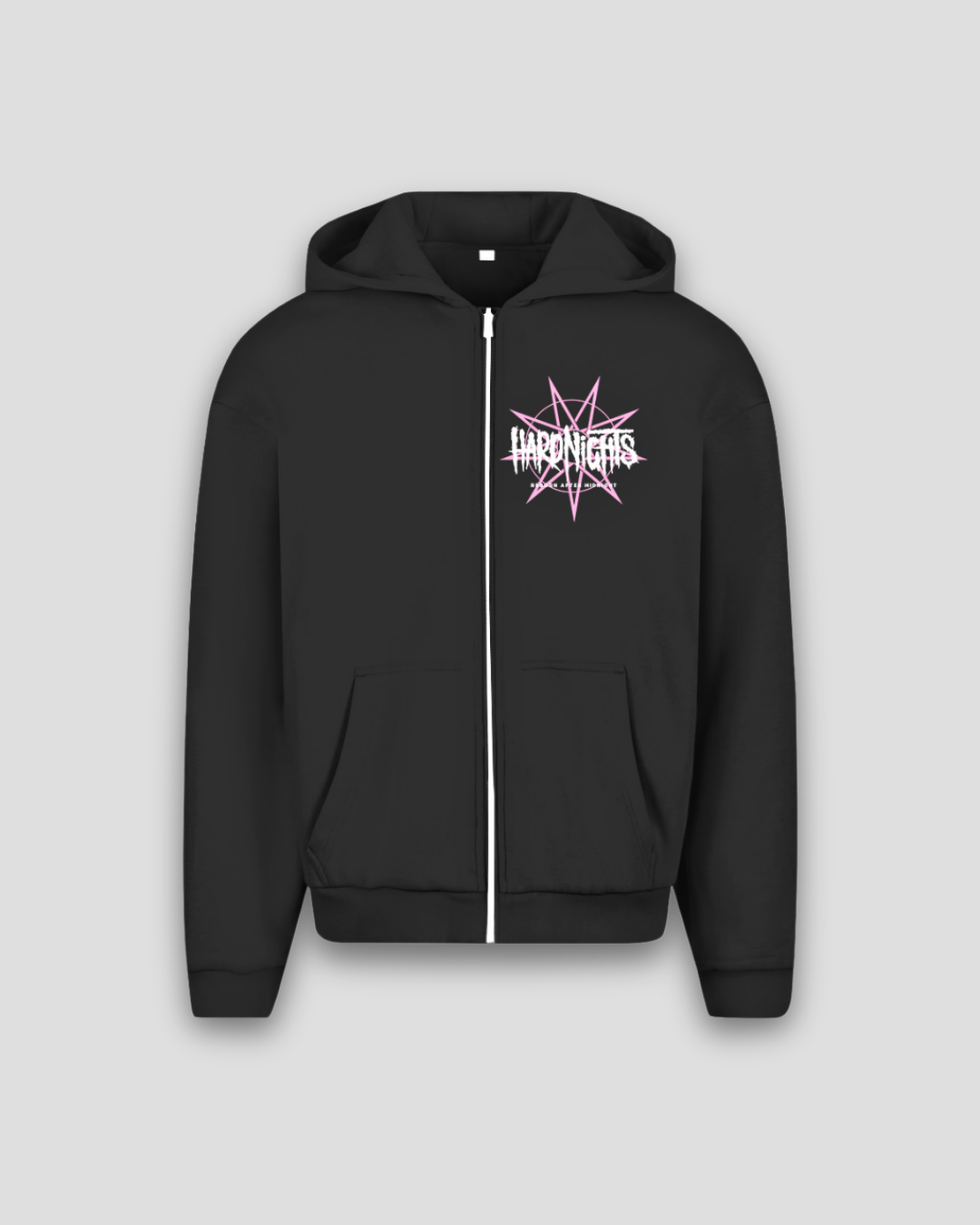 Reborn After Midnight – Oversized zip-hoodie