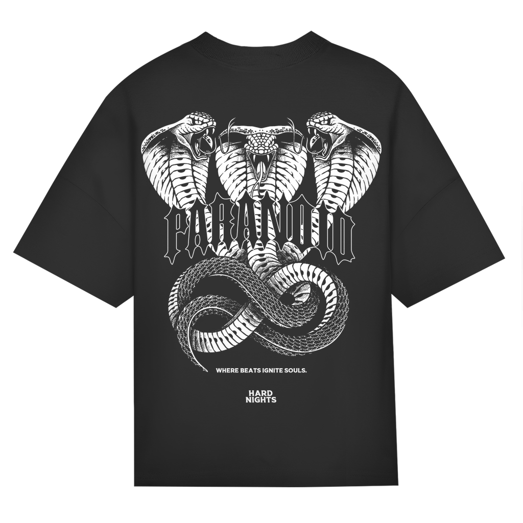Maglietta oversize, per techno e rave | Nero