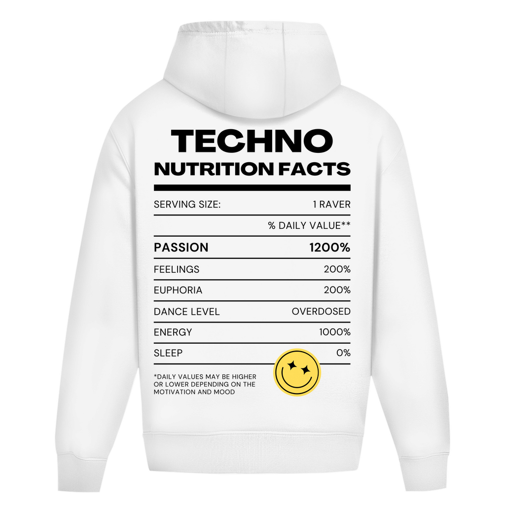 Techno Nutrition Facts – Hoodie oversize
