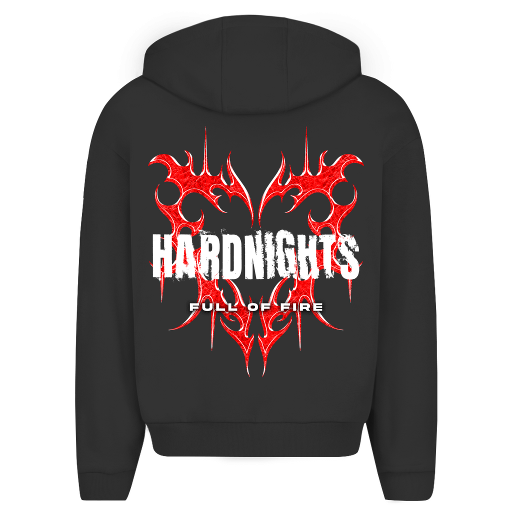 Full of fire – Oversized zip-hoodie