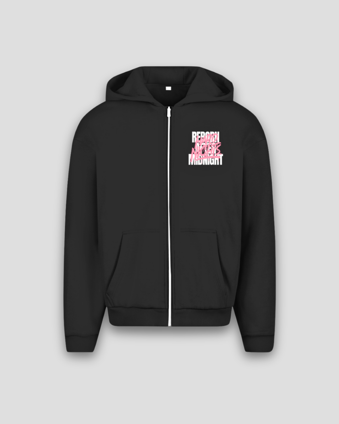 Rave Reborn System – Sudadera oversize con cremallera