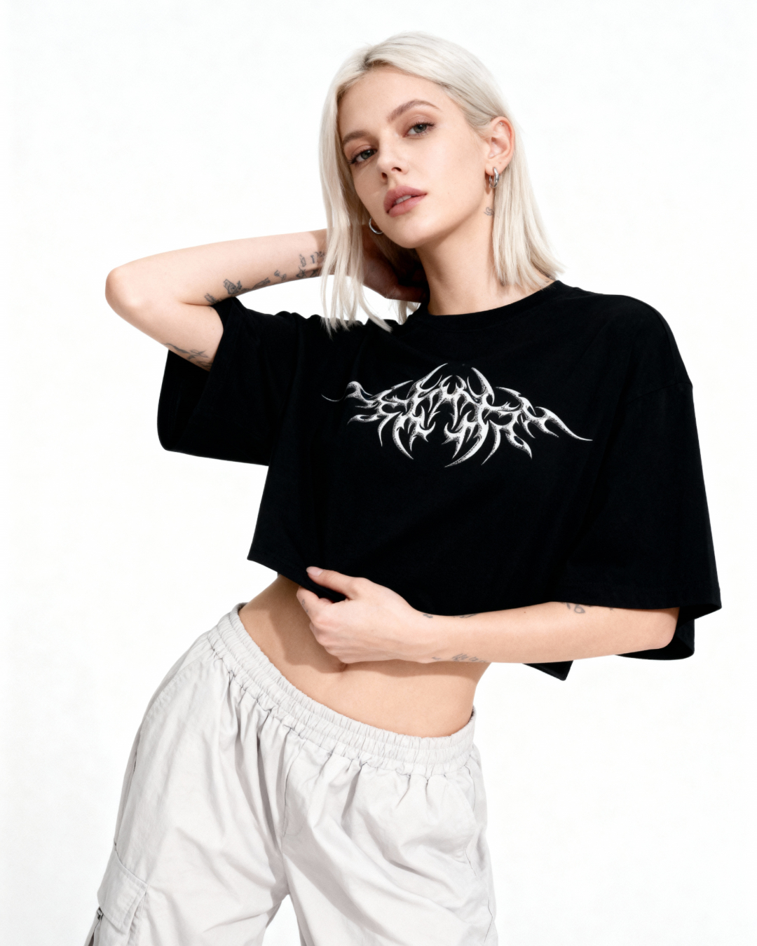 Hard Generation – Crop top oversize