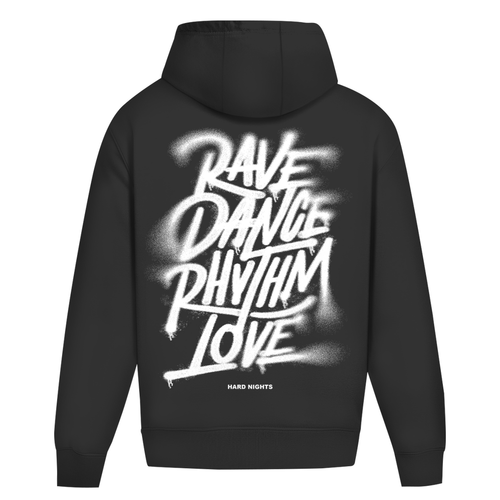 Rave Dance Rhythm Love – Hoodie oversize
