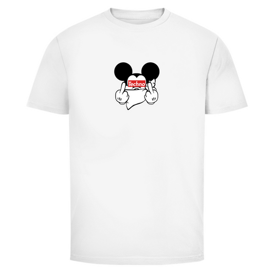 Techno Mouse – Maglietta basic | Bianco