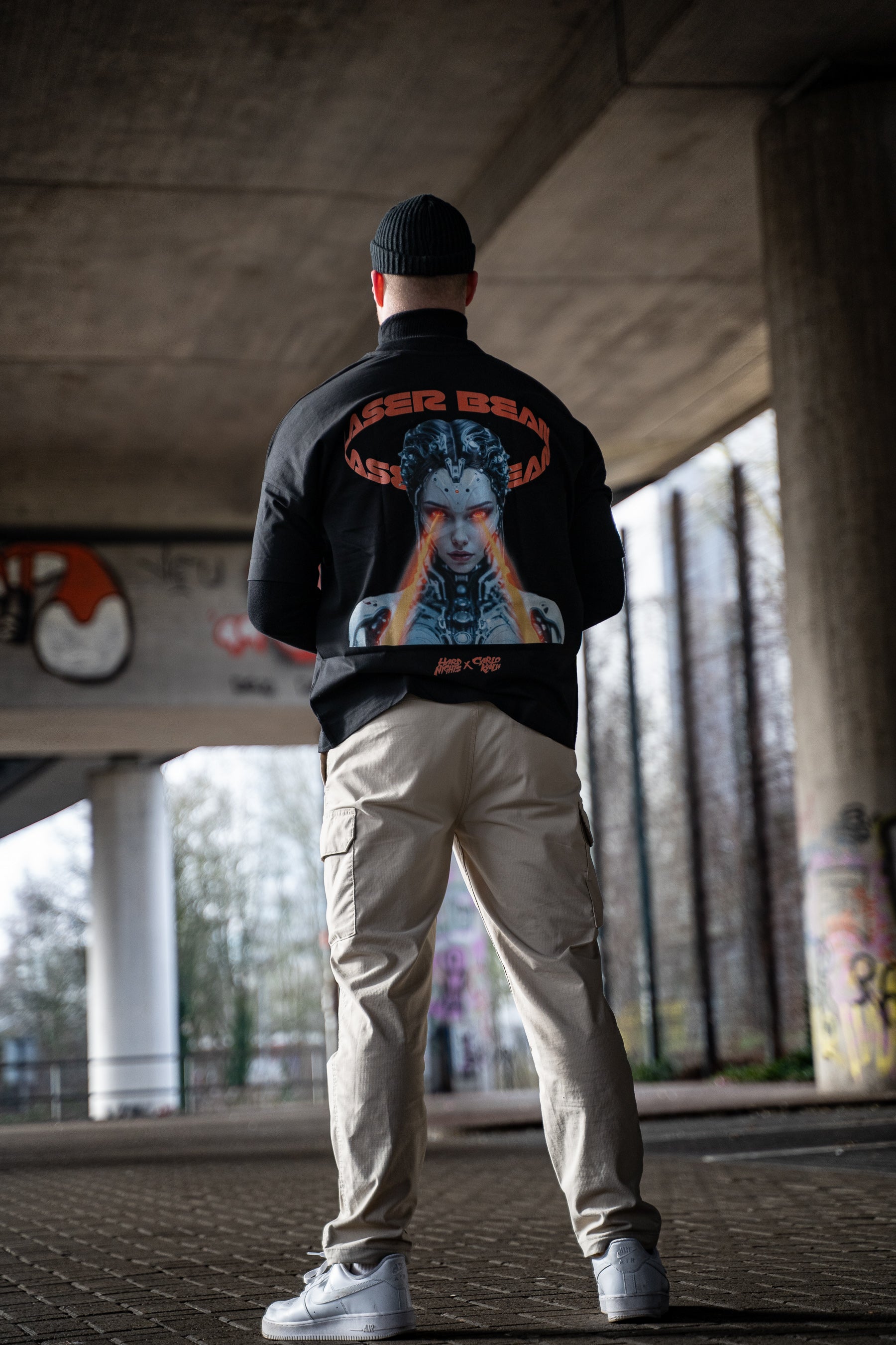 Carlo Kalu x Hard Nights - Laser Beam (koszula oversize)