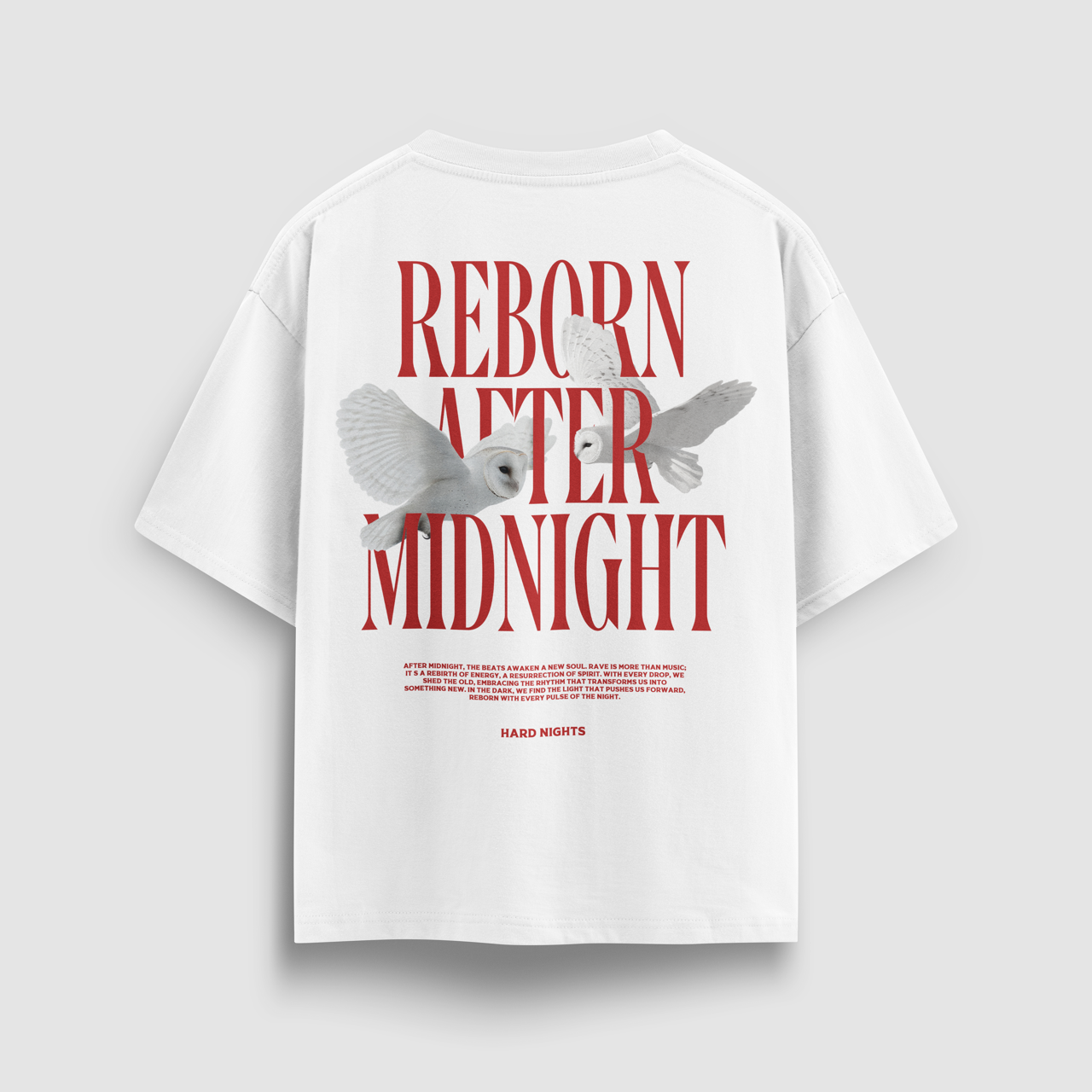 Sowy o północy (duża koszula)