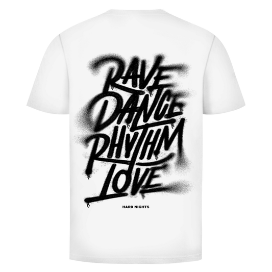 Maglietta basic, per look rave | Bianco
