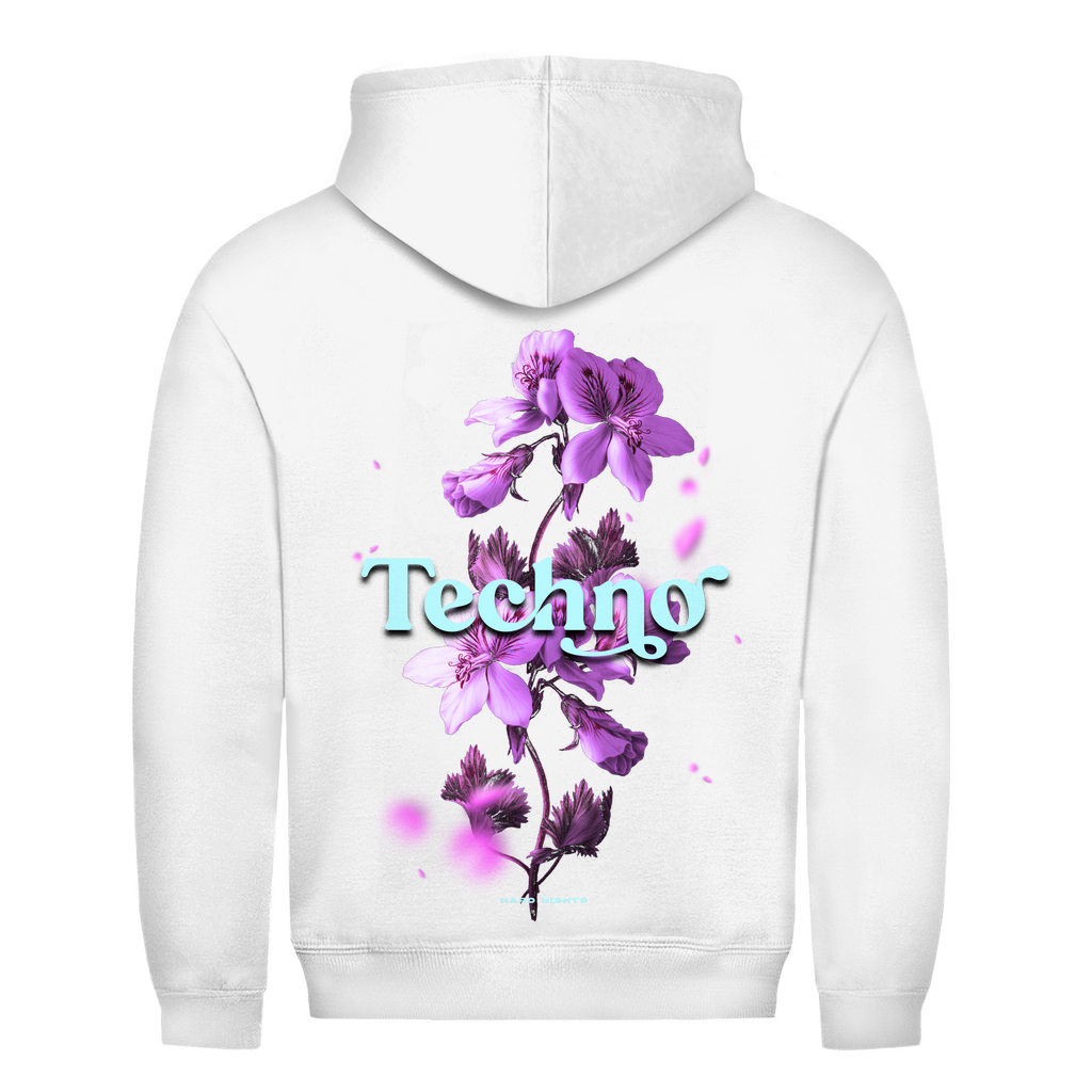 Techno Flowers – Sudadera básica
