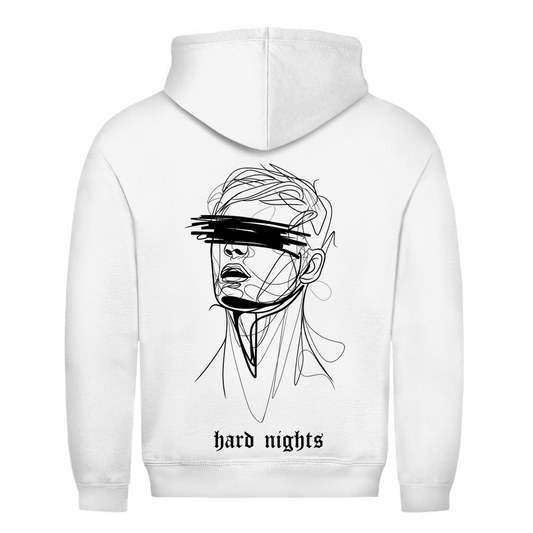 Unisex basic hoodie van katoen voor festivals | Arctisch wit