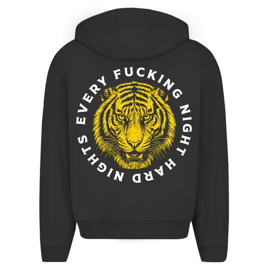 Every fuckin night – Oversized zip-hoodie