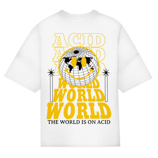 Techno Oversized Shirt und Rave T Shirt | White
