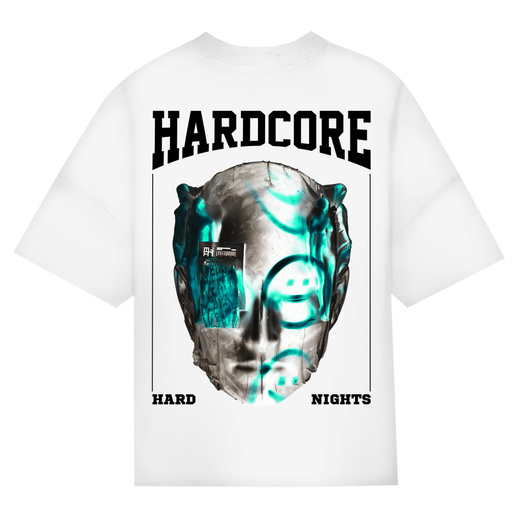 Camiseta oversize, para techno | Blanco