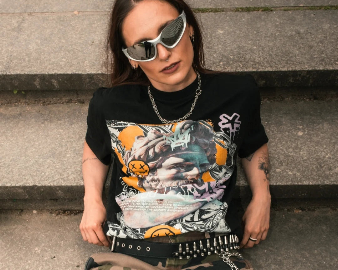 Stay Techno – T-shirt oversize