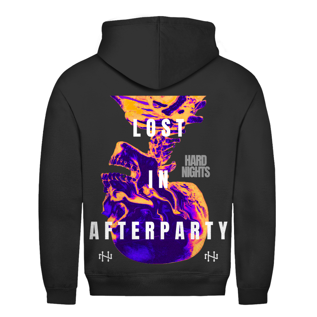 Unisex Basic Hoodie aus Baumwolle für Techno und Rave | Jet Black