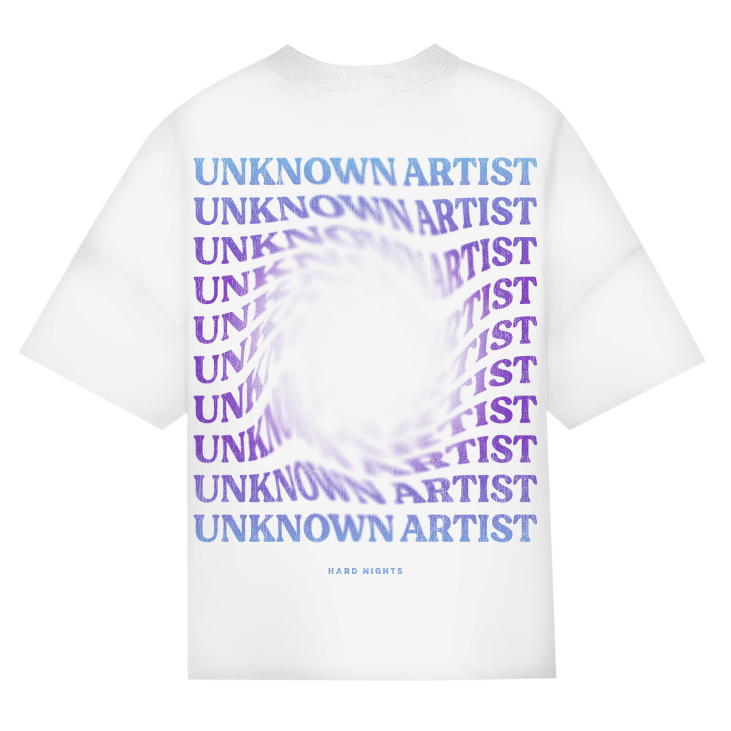 Unknown Artist Hole – Camiseta oversize | Blanco