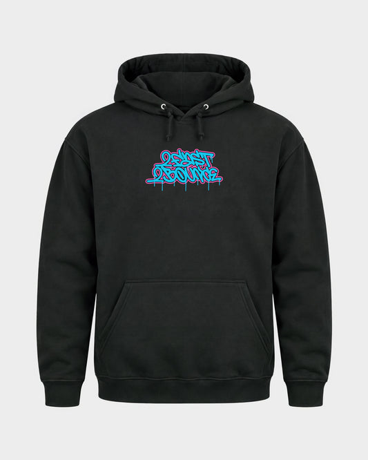 2Fast2Bounce – Basic Hoodie in Schwarz, Frontprint – Hard Nights
