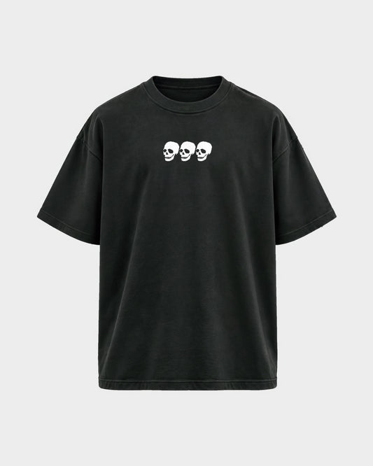 Born for rave – Oversized Shirt in Schwarz, Frontprint – Hard Nights
