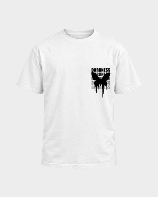 Darkness Butterfly – Basic Shirt in White – Vorderansicht