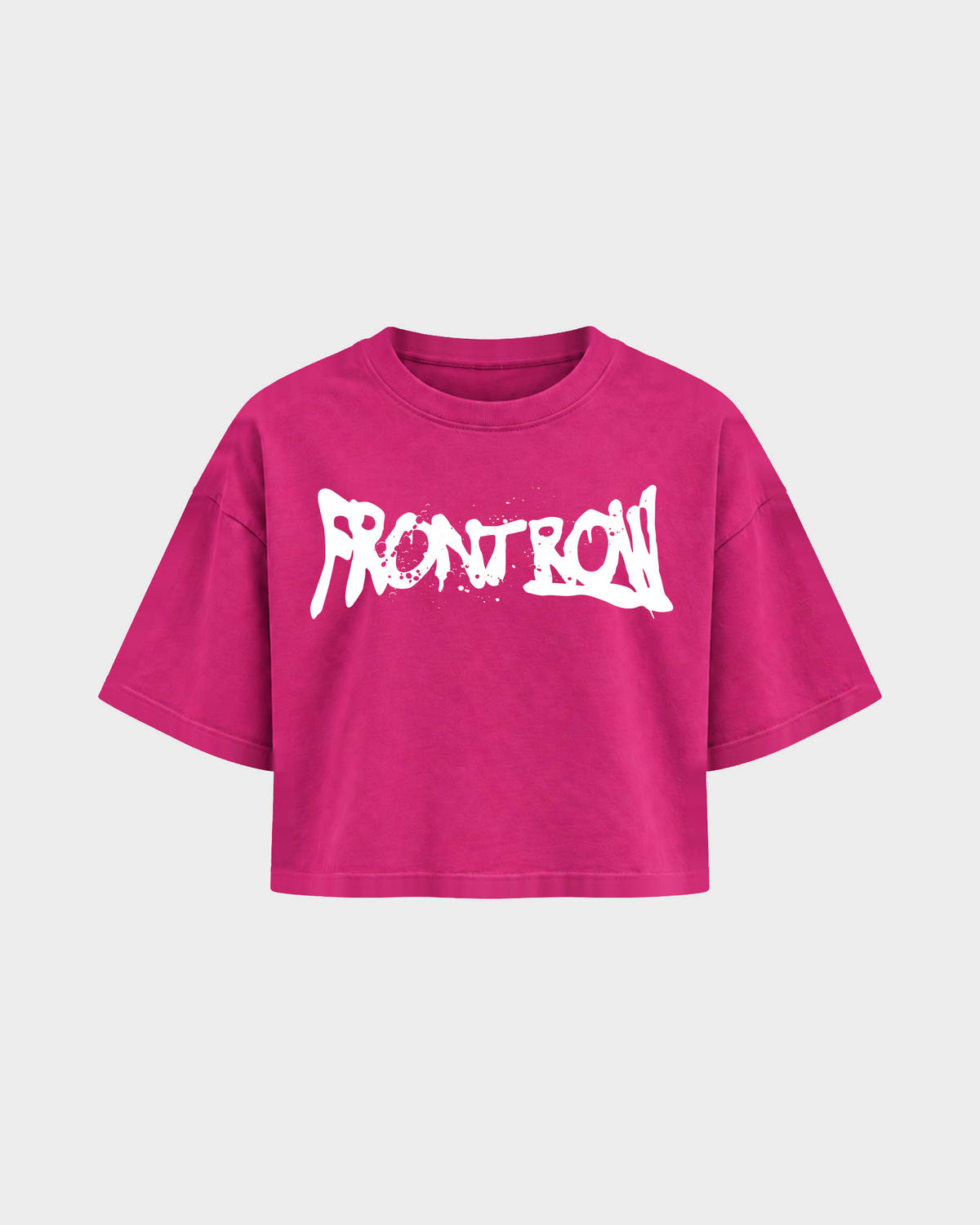 Frontrow ANL – Crop Top in Hibiskus Pink – Vorderansicht