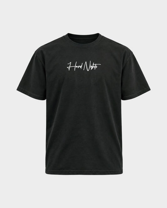 Passion flower – Basic Shirt in Schwarz, Frontprint – Hard Nights