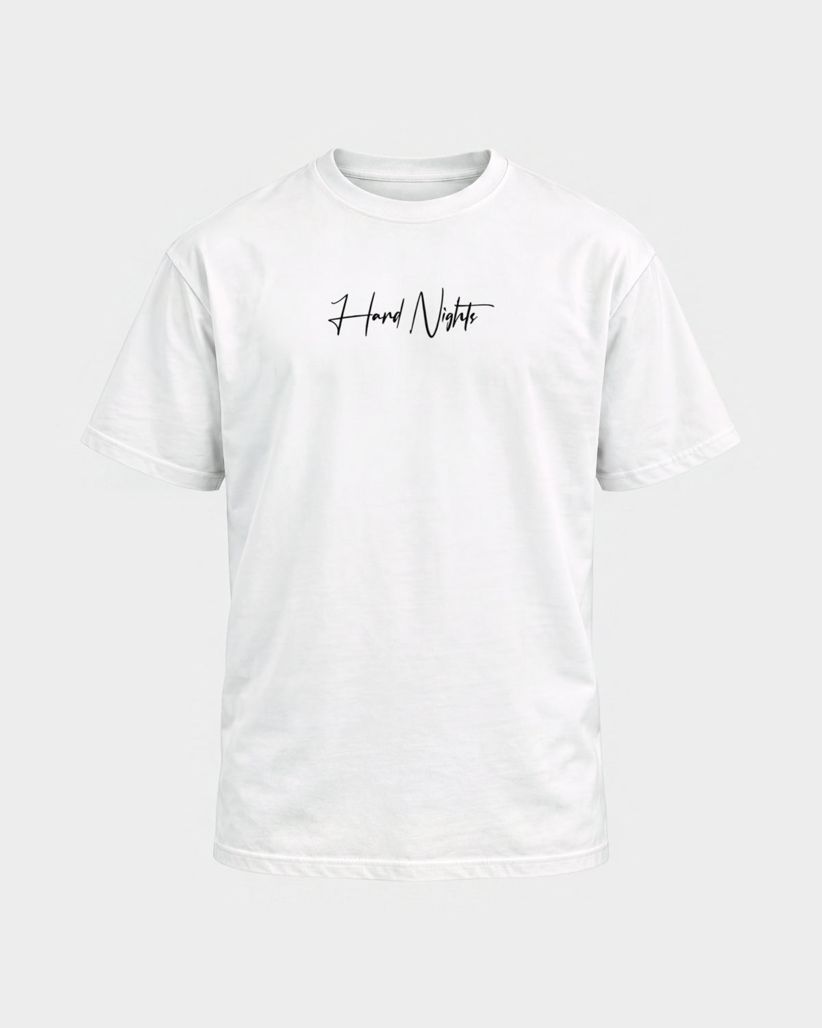 Passion flower – Basic Shirt in Weiß, Frontprint – Hard Nights