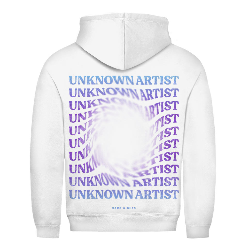Unknown Artist Hole Basic Hoodie aus 100 % Baumwolle | Arctic White