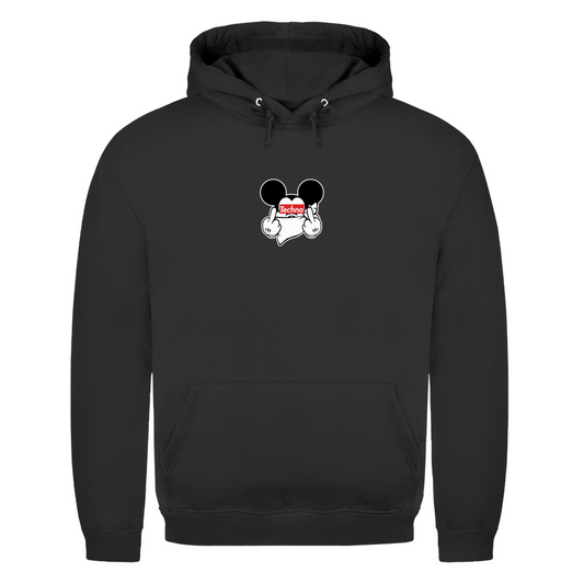 Techno Mouse – Bluza z kapturem basic | Głęboka czerń