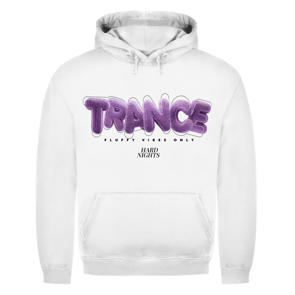 Trance Basic Hoodie aus 100% Baumwolle für Techno-Looks | Arctic White