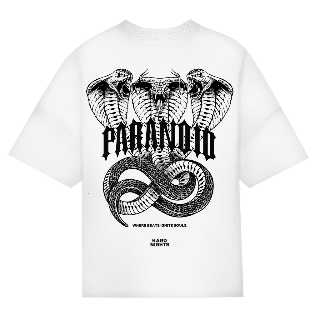 Oversized Shirt aus Bio-Baumwolle für Techno und Rave | White