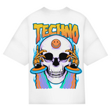 Trippy Techno Skull (Oversized shirt)