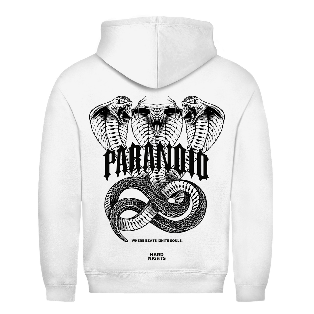 Techno Hoodie aus 100% Baumwolle für Unisex | Arctic White