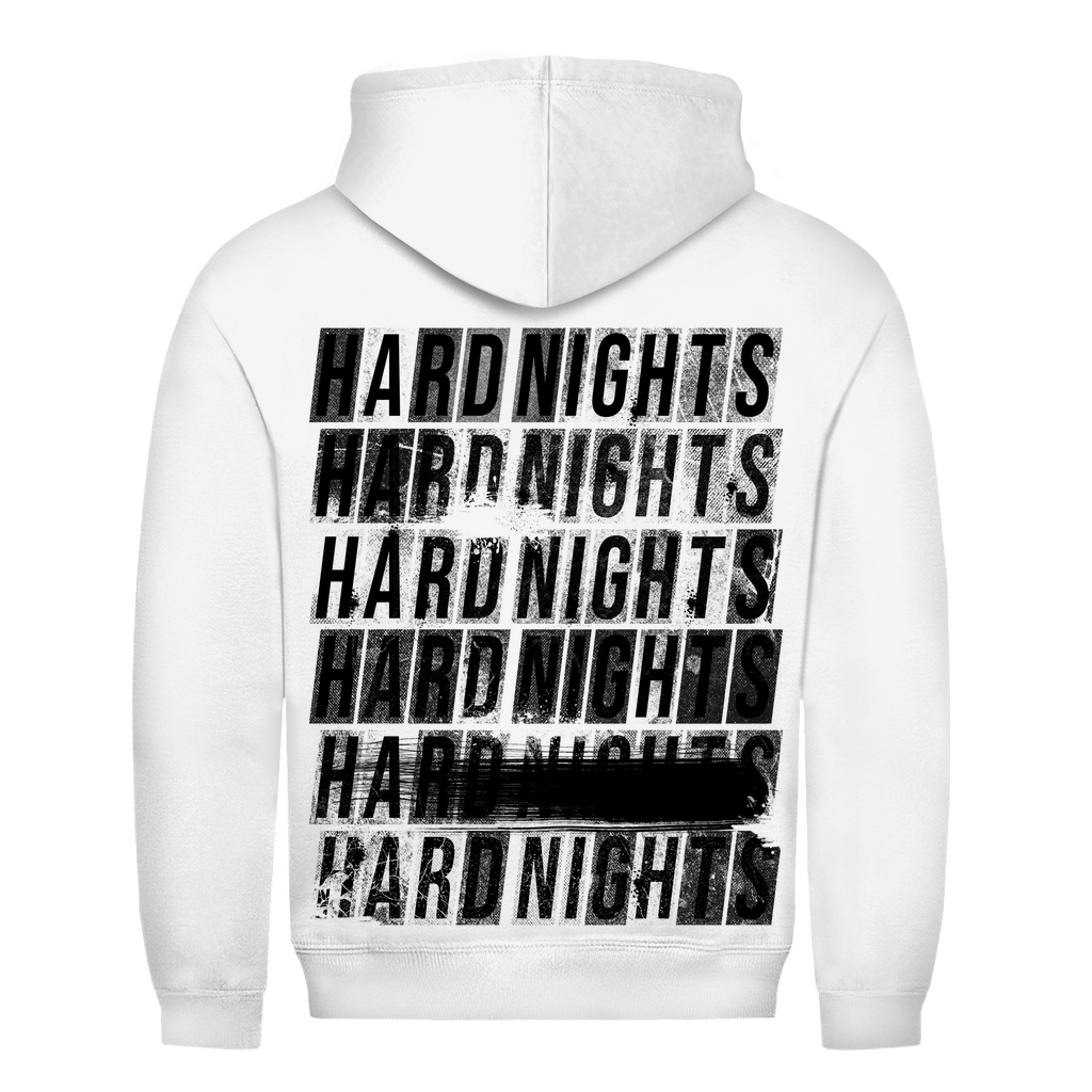 Noches duras cada vez (sudadera con capucha básica)