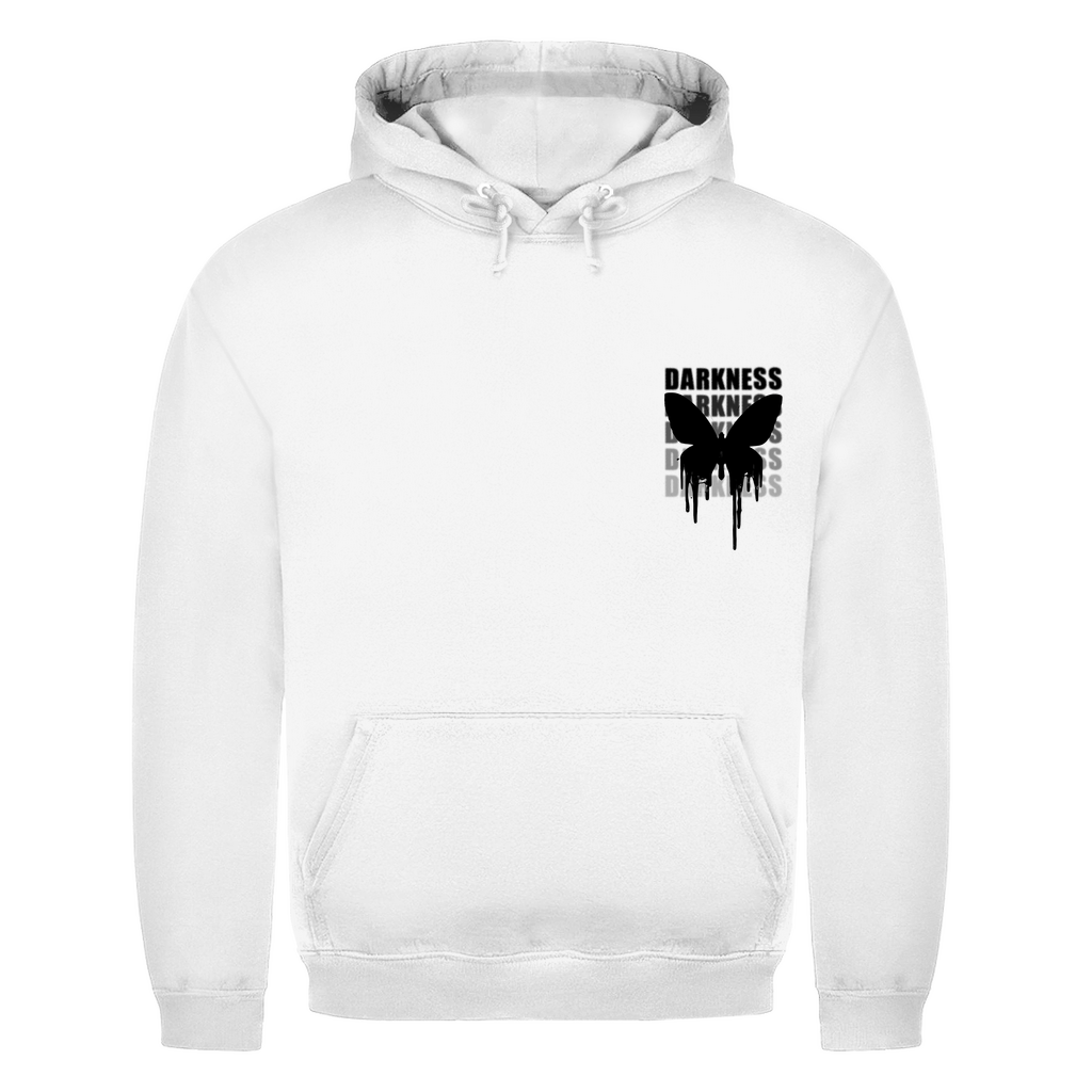 Darkness Butterfly Basic Hoodie, Unisex Baumwoll Hoodie | Arctic White
