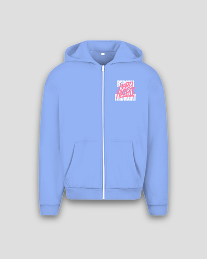 Rave Reborn System – Sudadera oversize con cremallera