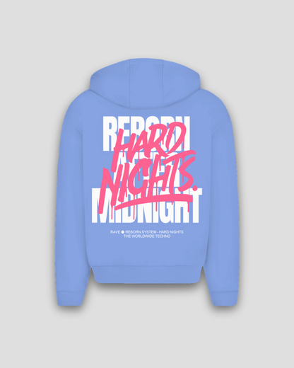 Rave Reborn System – Sudadera oversize con cremallera