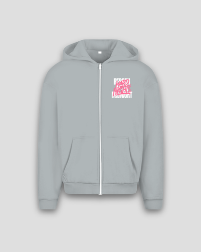 Rave Reborn System – Sudadera oversize con cremallera