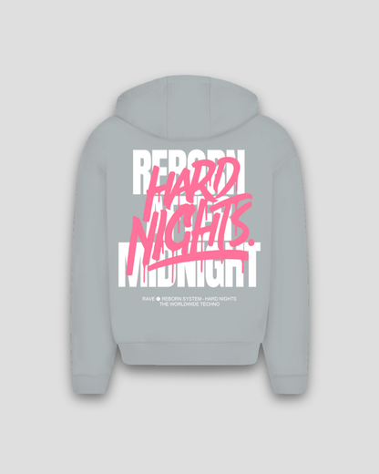 Rave Reborn System – Sudadera oversize con cremallera