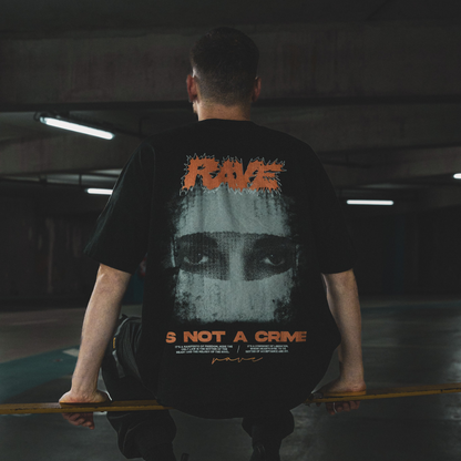 Maglietta oversize, unisex, per i rave