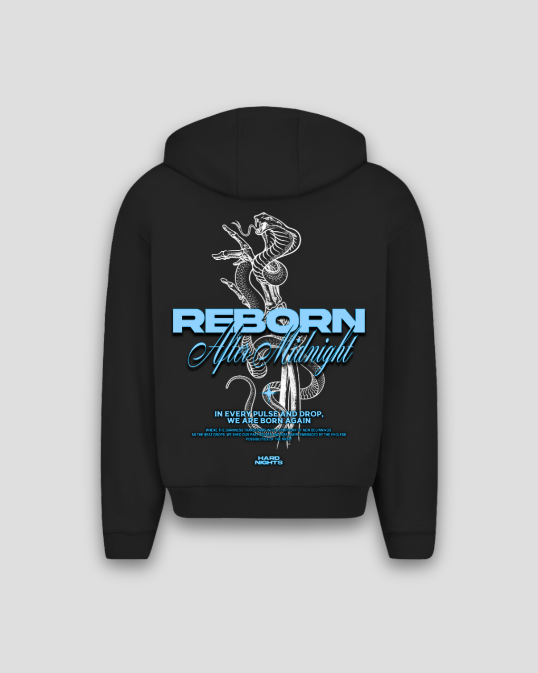 Reborn Snake (nadměrná mikina se zipem)