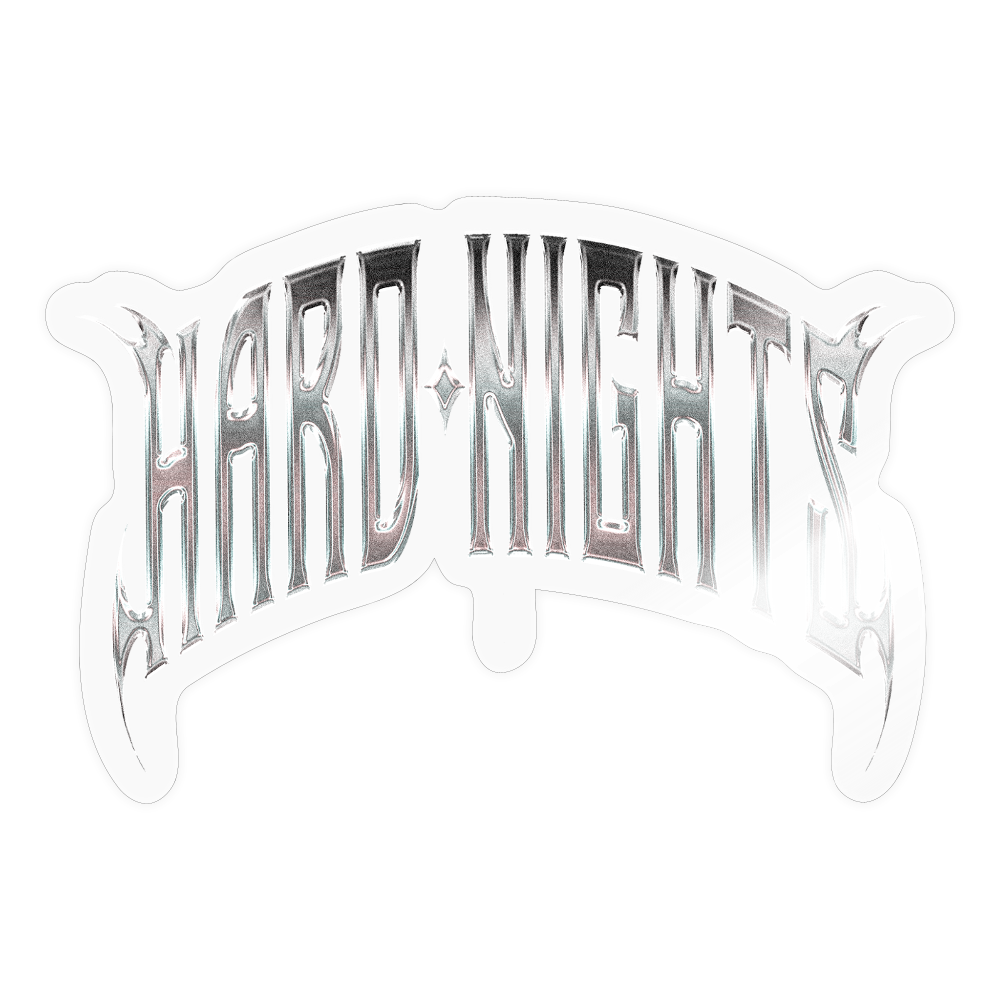 AX Hard Nights (Sticker) - Transparent glänzend