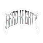 AX Hard Nights (Sticker) - Transparent glänzend