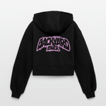 Backyard Raver (oversized cropped hoodie) - Schwarz